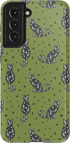Vista 258 de Casely Funda para Galaxy S9 Postura de cadáver Yoga de esqueleto Diseño protector delgado esencial de doble capa
