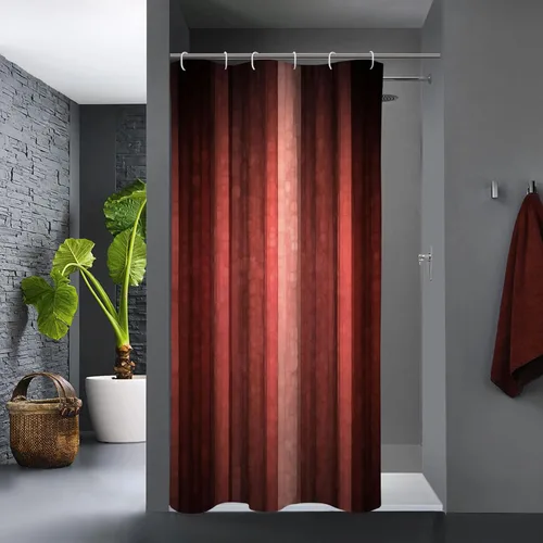 Vista 20 de Gibelle Cortina de ducha pequeña de 36 x 72 pulgadas, juego estrecho medio negro y gris, tela moderna abstracta para baño, textura de vidrio fresco