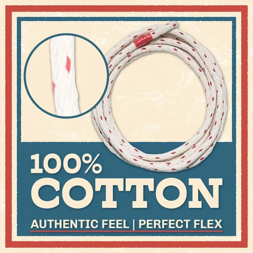 Vista 2 de Cotton Trick Rope Lasso Cowboy and Cowgirl Beginner to Advanced Lariat Looper for Kids and Adults 12ft - 40ft Made in USA