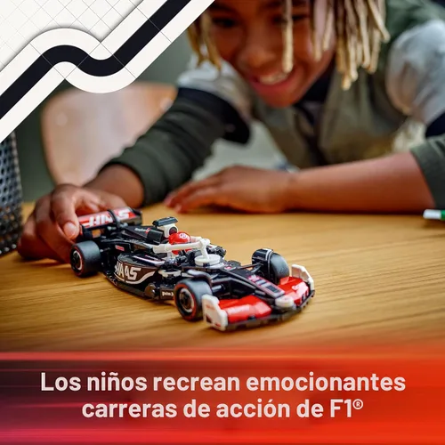 Vista 3 de LEGO Speed Champions MoneyGram Haas F1 Team VF-24 Auto de Carrera de Juguete - Juego de Construcción para Niños, Niños y Niñas, Edades 10+ - Auto