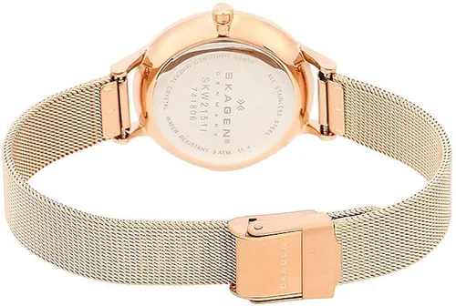 Vista 9 de Skagen Anita - Reloj casual de malla de acero de cuarzo para mujer