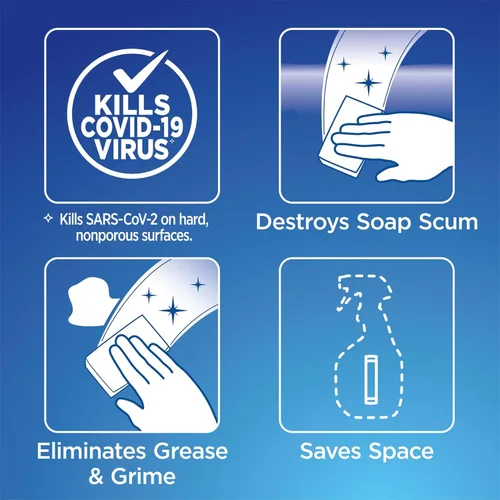 Vista 7 de Clorox - Kit de inicio de limpiador desinfectante multiusos, esenciales para el hogar, una botella de spray reutilizable más 2 repuestos