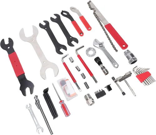 Vista 5 de Kit de herramientas de bicicleta de 45 piezas, llave de soporte inferior, extractor de manivela, herramienta BB con estuche de almacenamiento