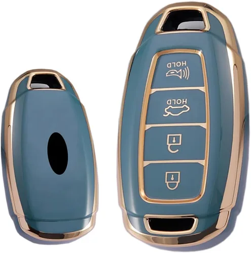 Vista 12 de ontto Funda protectora inteligente para llave de coche de 4 botones para Hyundai