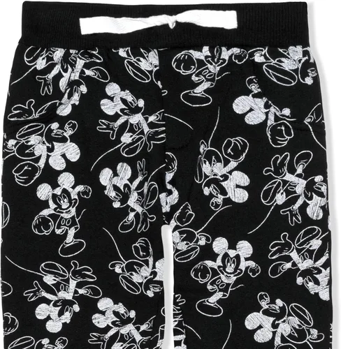 Vista 2 de Disney Mickey Mouse Boys Jogger Sweatpants with Drawstring for Toddler and Little Kids Blue or Red or Black