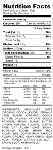 Vista 7 de Eban's Galletas frescas horneadas sin gluten, 24 galletas grandes (2 cajas de 12), suaves y masticables, envueltas individualmente, gourmet, sin