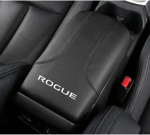 Vista 4 de XITER Protector de funda para reposabrazos de automóvil, 1 almohadilla de cuero para consola central para Nissan Rogue 2014-2020, 2017-2022 Rogue