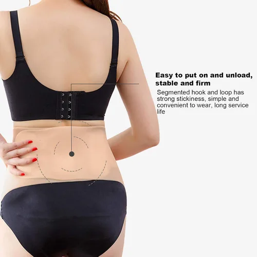 Vista 7 de Vientre falso de embarazo, silicona artificial flexible para adultos, vientre falso para embarazadas, vientre falso para embarazo, abdomen falso