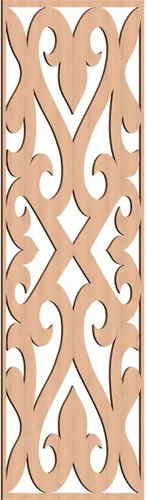 Vista 71 de Keene Paneles de pared decorativos de madera con calado, 9 3/8 pulgadas de ancho x 24 3/8 pulgadas de alto x 1/4 de alto, abedul Birch