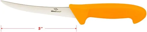 Vista 3 de ULTRASOURCE - Cuchillo para deshuesar, hoja curvada/rígida de 6", mango de polipropileno