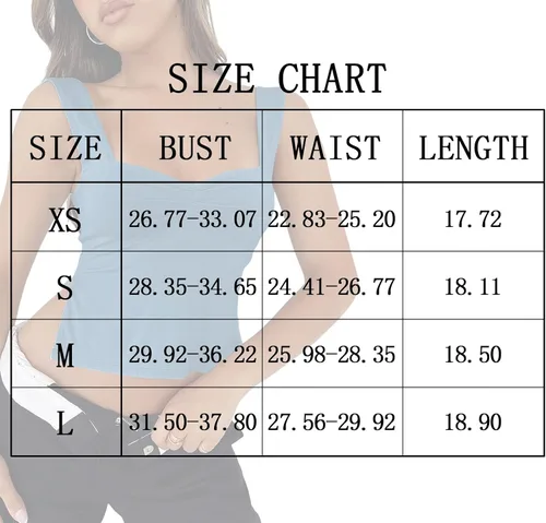 Vista 6 de GTETKDE Camiseta sin mangas para mujer, sin espalda, ajustada, sexy, plisada, cuello corazón, tirantes, Y2K, con aberturas, chaleco Cami