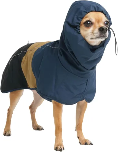 Vista 12 de Spark Paws - Chaqueta impermeable para perros, resistente al viento, para perros pequeños, medianos, grandes y extragrandes, traje reflectante
