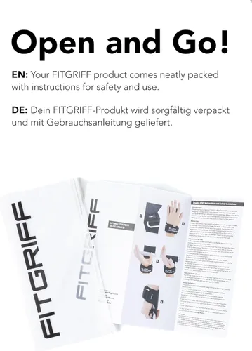 Vista 7 de Fitgriff® Elite Straps - Correas de muñeca para levantamiento (agarres de goma) para pesas, gimnasio, entrenamiento, peso muerto - Revolución