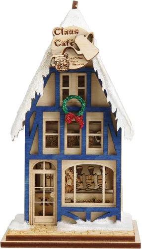 Vista 7 de Juego de árbol 3D Adorno de madera para árbol de Navidad