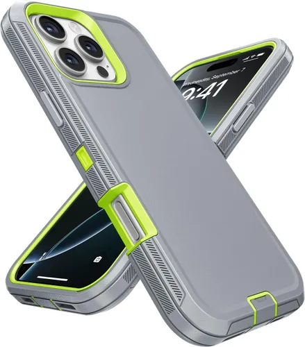 Vista 39 de Jelanry - Funda para iPhone 15 5G, protección resistente, resistente, color negro Dropproof & Dual-Layer Protective Back Cover with Port Anti