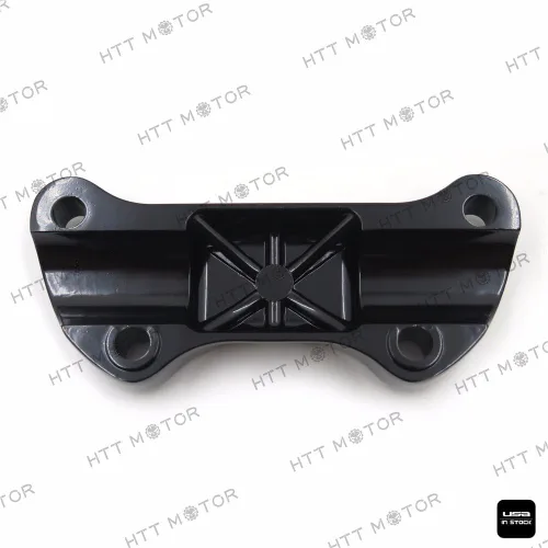 Vista 5 de MT446-002- Abrazadera elevadora para manillar festoneada negra compatible con Harley Sportster 883 Dyna Super Glide