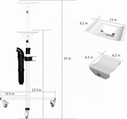Vista 2 de shernbao Soporte para secador de mascotas para perros de aseo FDS-01 (modelo compatible: SHD-2600P; DHD-2400T)