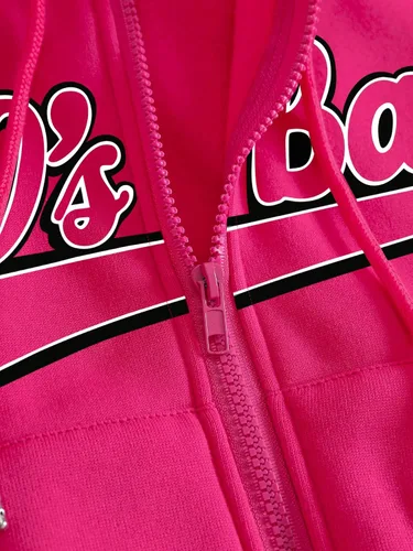 Vista 3 de Verdusa Conjunto de sudadera con capucha y pantalones cortos de 2 piezas para mujer