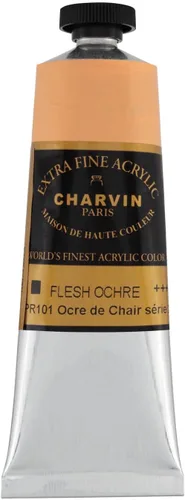 Vista 81 de Charvin Pintura acrílica profesional extrafina – verde absenta, tubo de 2.1 fl oz, pigmentos de triple fresado, resistente a la luz, pinturas