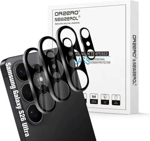 Vista 11 de Orzero Paquete de 2 protectores de lente de cámara compatible con Samsung Galaxy Z Fold 4 5G, protector de vidrio templado de 9 durezas HD