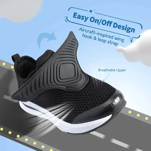 Vista 2 de DREAM PAIRS Zapatillas deportivas para niños y niñas, tenis para correr y correr para niños pequeños y grandes