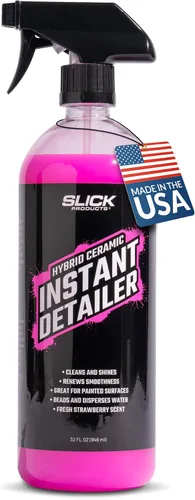 Vista 11 de Slick Products Detallador instantáneo de cerámica híbrida: limpia, brilla y protege las superficies del automóvil, fórmula hidrofóbica, espray