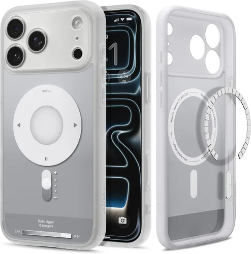 Vista 15 de Spigen Ultra Hybrid MagFit Impresión Digital Directa - Funda para iPhone 16 Pro [Diseño Personalizado][Compatible con Magsafe] - Analógica DDP
