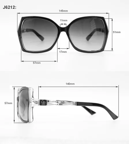 Vista 18 de Jessica Simpson J5234 - Gafas de sol retro de gran tamaño para mujer