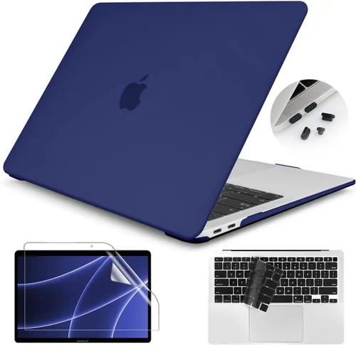Vista 18 de Teryeefi Funda para MacBook Air 13 pulgadas Case 2021 2020 2019 2018 A2337 M1 A2179 A1932, carcasa rígida esmerilada, cubierta de teclado