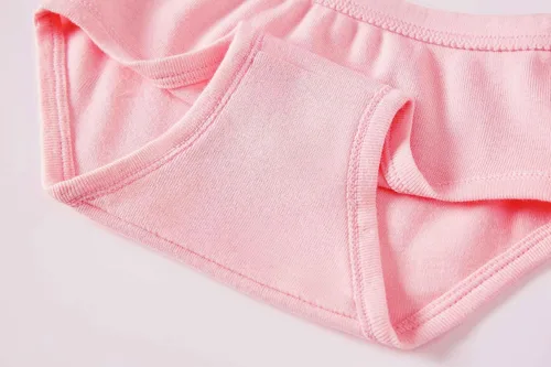 Vista 4 de KikizYe Bragas de algodón suave para niñas pequeñas y grandes, ropa interior surtida