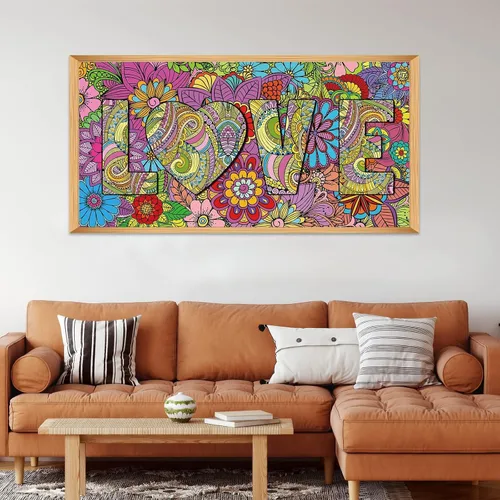 Vista 6 de Pósteres gigantes para colorear de mandala de 50 x 25 pulgadas, póster gigante para colorear con mandala para niños, adolescentes y adultos, mantel