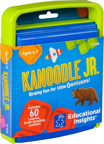 Vista 6 de Educational Insights Kanoodle Jr. - Rompecabezas cerebrales 3D, juego de cerebro para un jugador, divertidos juegos de viaje para niños, desafiantes