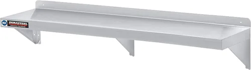Vista 21 de DuraSteel Estante de pared de acero inoxidable, 24 pulgadas de ancho x 12 pulgadas de profundidad, grado comercial, certificado NSF