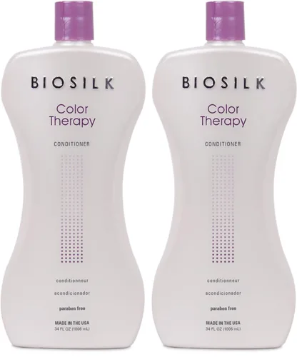 Vista 8 de BioSilk Acondicionador de terapia de color, repone la humedad mientras protege el color, mejora la vitalidad y el brillo, sin sulfatos, parabenos ni