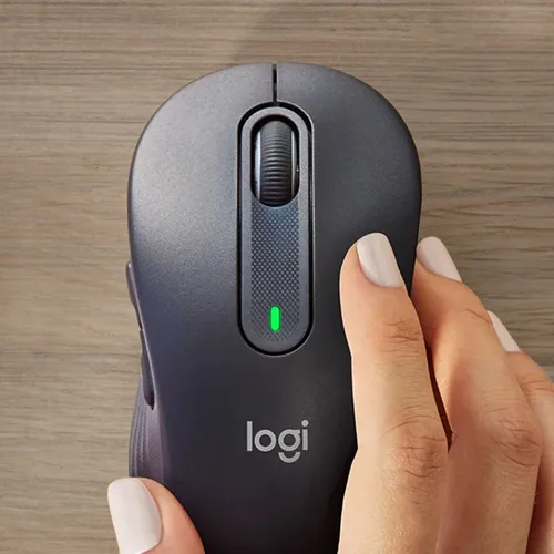 Vista 9 de Logitech Signature MK650 Combo para negocios, mouse y teclado inalámbricos, perno Logi, Bluetooth, SmartWheel, certificado globalmente Grafito