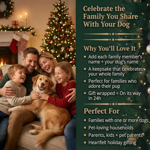 Vista 8 de Adorno personalizado para niña con perro 2026 Adornos de Navidad personalizados 24 horas, grabados con láser, para árbol Regalo de recuerdo