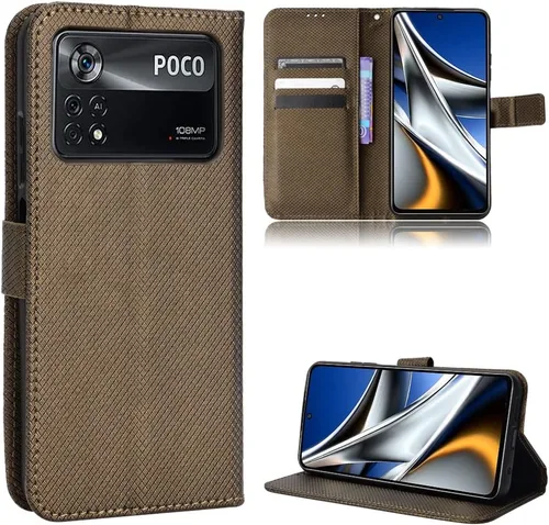 Vista 10 de Funda para Xiaomi Poco M4 Pro 4G Funda de cuero, Funda para Xiaomi Poco M4 Pro 4G 2201117PI 2201117PG Funda de cuero PU Flip Cover Azul