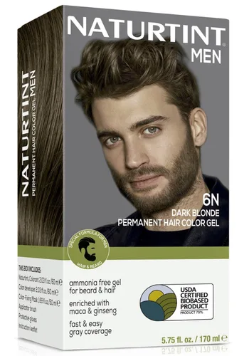 Vista 8 de Naturtint Tinte permanente para el cabello para hombre, barba y bigote (1N negro)