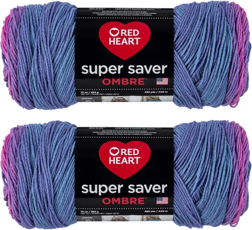 Vista 96 de Red Heart Super Saver Jumbo Ovillo de lana, Amatista