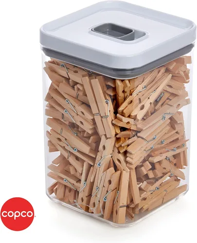 Vista 8 de Copco Contenedor de almacenamiento de alimentos y organización con tapa hermética, 4.43 cuartos de galón, transparente