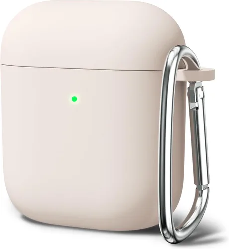 Vista 33 de Oakxco Funda de silicona para Airpods 3, bonita funda rígida femenina para Airpods de 3ª generación con llavero, gel de goma colorido suave de TPU