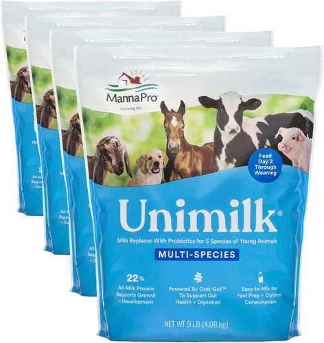 Vista 8 de Manna Pro UniMilk - Reemplazo de leche multiespecie para cachorros, bolsa
