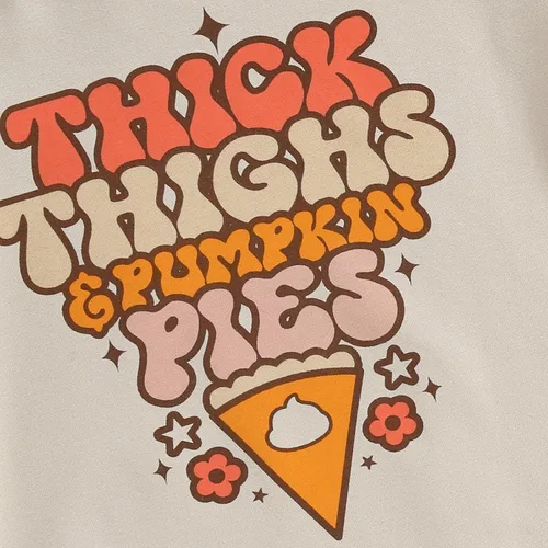 Vista 5 de BULINGNA Traje de Acción de Gracias, muslos gruesos y tartas de calabaza, sudadera con burbujas para otoño, ropa de una pieza