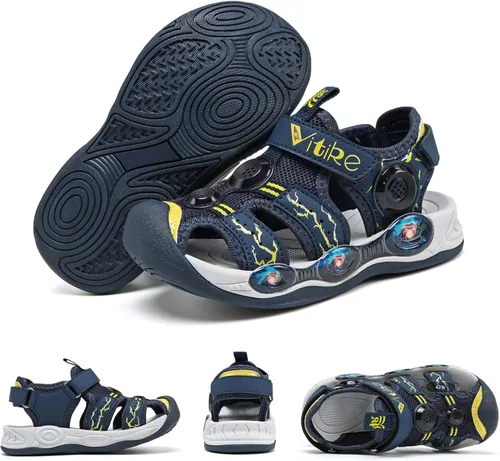 Vista 7 de VITUOFLY Sandalias para niños al aire libre senderismo deportes sandalias niñas piscina playa zapatos de verano zapatos de agua zapatillas