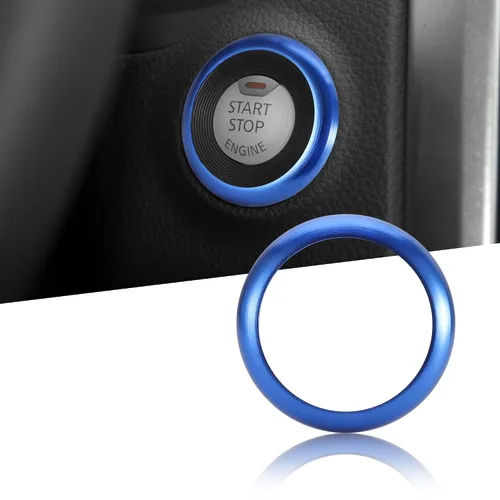 Vista 11 de TOMALL Anillo de arranque de motor Compatible con Nissan Altima 2013 2014 2015 2016 2017 2018 Cubierta de botón de encendido de llave