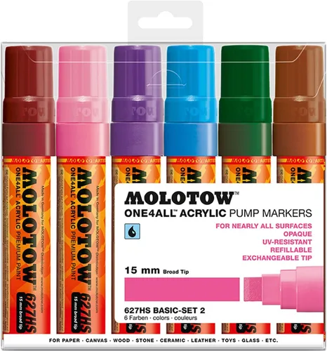 Vista 14 de Molotow ONE4ALL - Juego de rotuladores de pintura acrílica