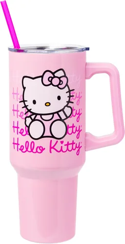 Vista 21 de Silver Buffalo Betty Boop Core - Vaso de acero inoxidable con tapa para pajilla, tapa, popote y asa, 40 onzas