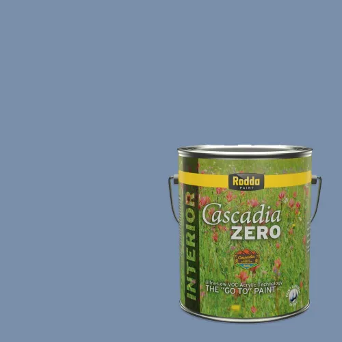 Vista 102 de Rodda Paint CASCADIA XL - Pintura e imprimación satinada para exteriores en uno, cuarto de galón, azul Madonna