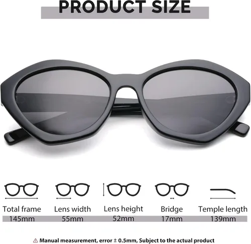 Vista 2 de Gafas de sol ovaladas Y2K para mujer, polarizadas, protección UV, vintage, retro, gafas de sol, lentes de sol