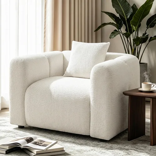 Vista 26 de VANOMi Juego de sofá modular seccional extragrande en forma de nube con sofá de 95" y sillones de 42" para sala de estar, juego de muebles tapizados